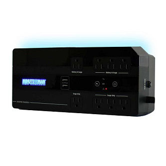 Minuteman Power UPS600VA USB 4-Bat/4-Surge Outlets